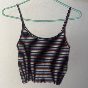 Striped Crop Tank